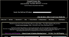 Desktop Screenshot of crystalcorner.com