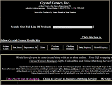 Tablet Screenshot of crystalcorner.com